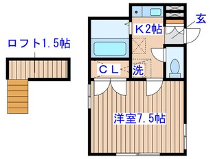 アイランドフラットの物件間取画像